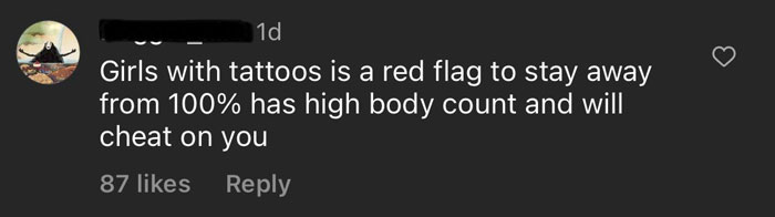 Apparently, Faithful Women Are Only With No Tattoos