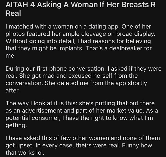 Women Are Not In Fact Commodities