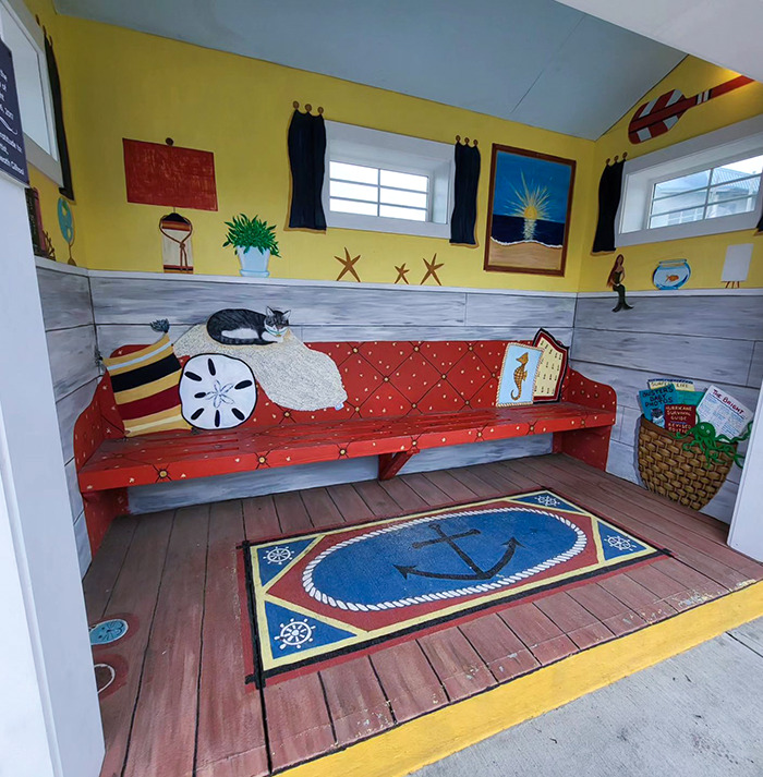 Bus Stop With Buster The Cat