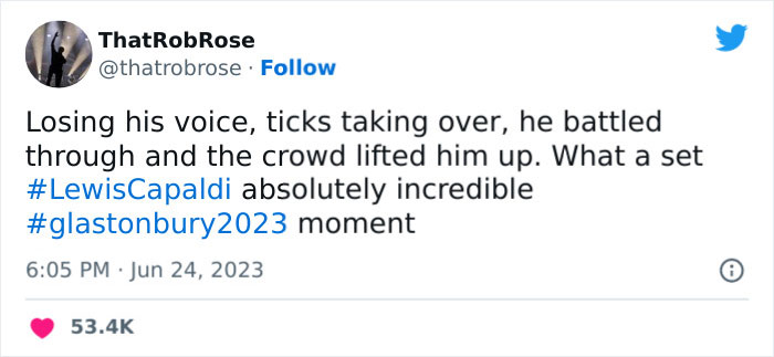 Lewis Capaldi Apologizes To Fans As He Battles Tics During The Show, And The Crowd&rsquo;s Response Is Amazing