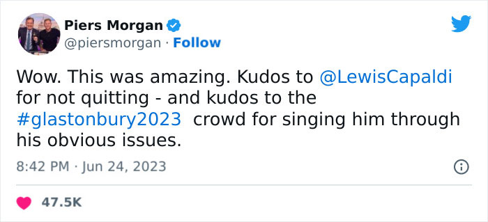 Lewis Capaldi Apologizes To Fans As He Battles Tics During The Show, And The Crowd&rsquo;s Response Is Amazing