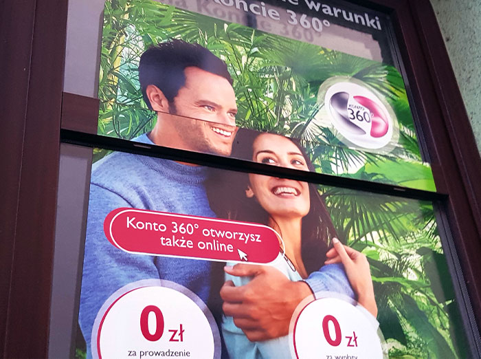 This Is An Advertisement For A Bank In Poland