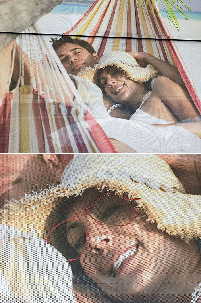 These Fake Glasses On The Ad In My Town