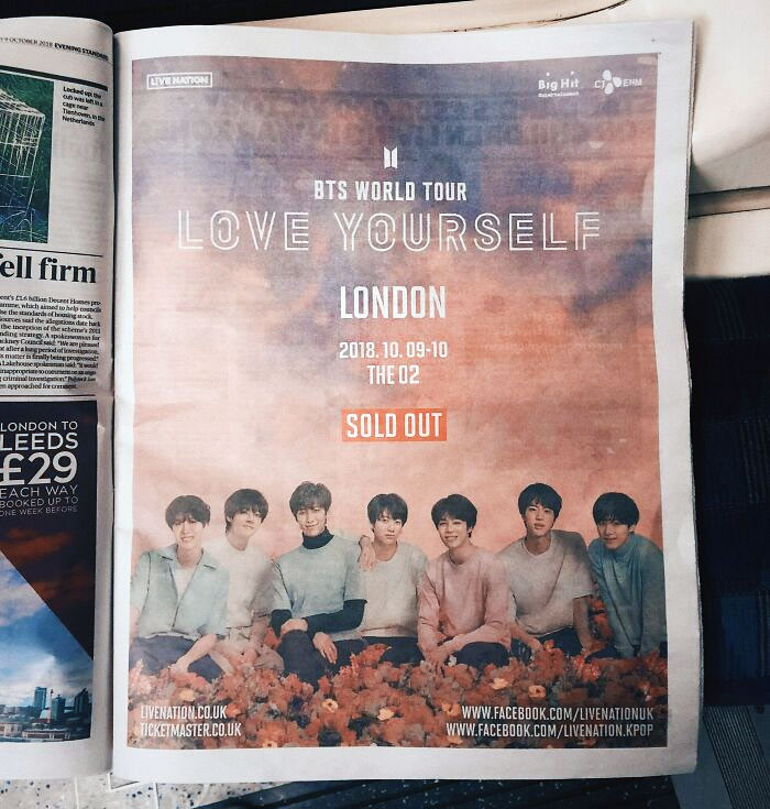 Advertising A BTS Concert, You Can't Go To