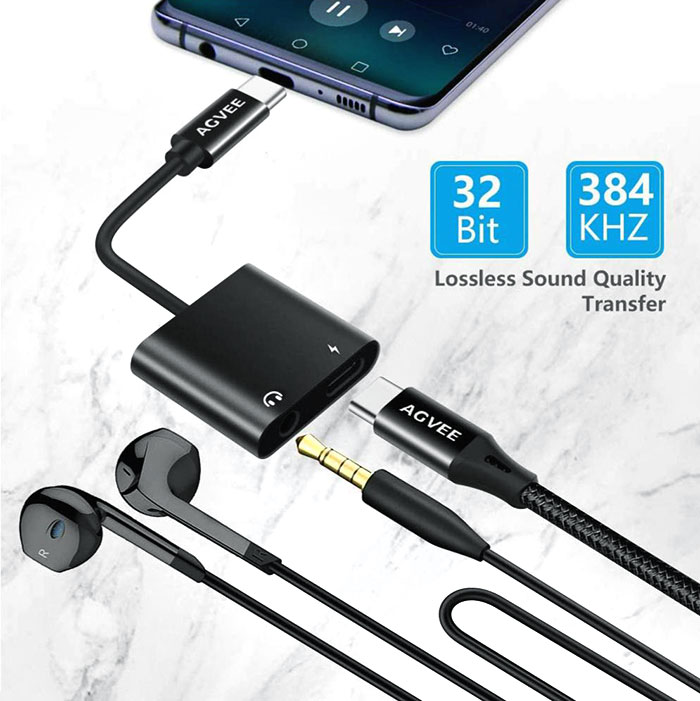 Earphone Adapter Advertisement On The Phone That Already Has An Earphone Jack