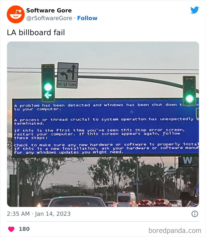 That Could've Been A Nice Ad For Linux Or Something