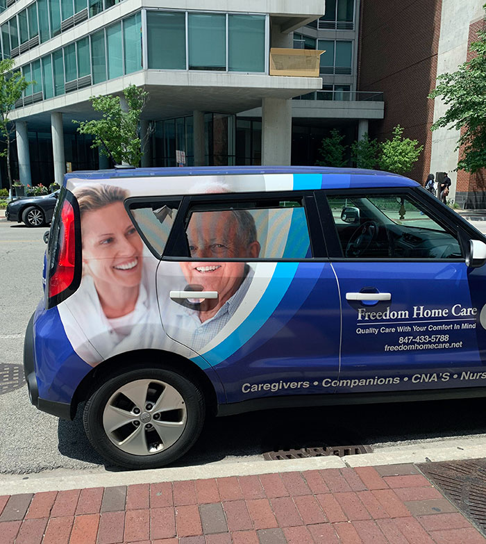 They Really Like Putting Ads On A Car Windows