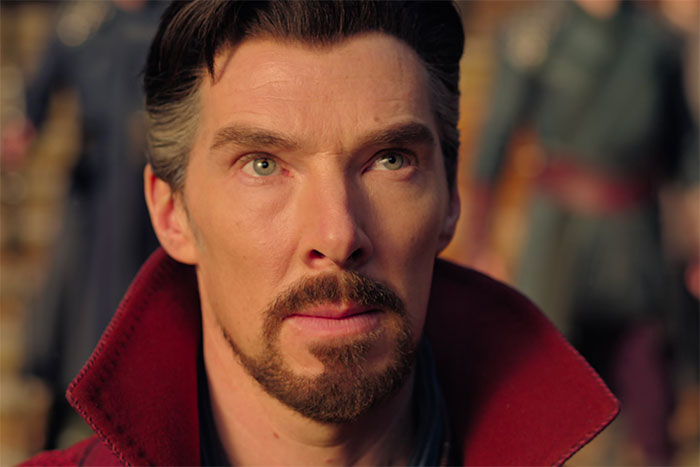 Doctor Strange's face