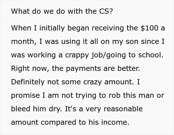 Woman's Ex Finds Out What Her New Husband Does For A Living, Demands Child Support Be Dropped