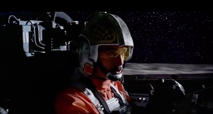 Scene from "Star Wars: A New Hope" movie