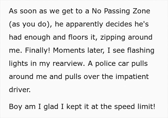 "I See Flashing Lights In My Rearview": Tailgater Learns His Lesson The Hard Way As It Leads To Police Intervention