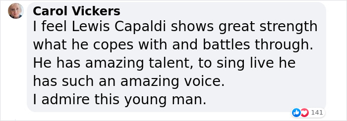 Lewis Capaldi Apologizes To Fans As He Battles Tics During The Show, And The Crowd&rsquo;s Response Is Amazing