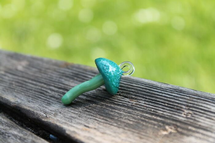 I Made Glass Pendants Inspired By Small Mushrooms