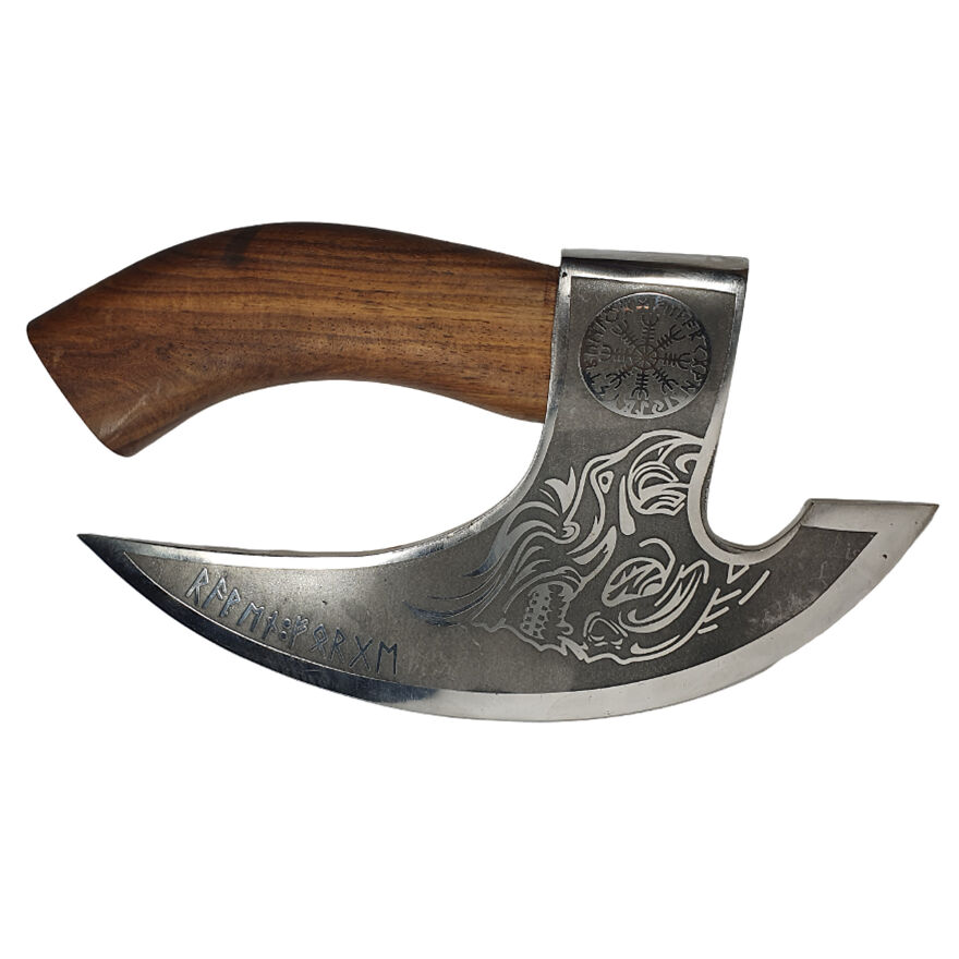 Handmade Carbon Steel Viking Pizza Cutter