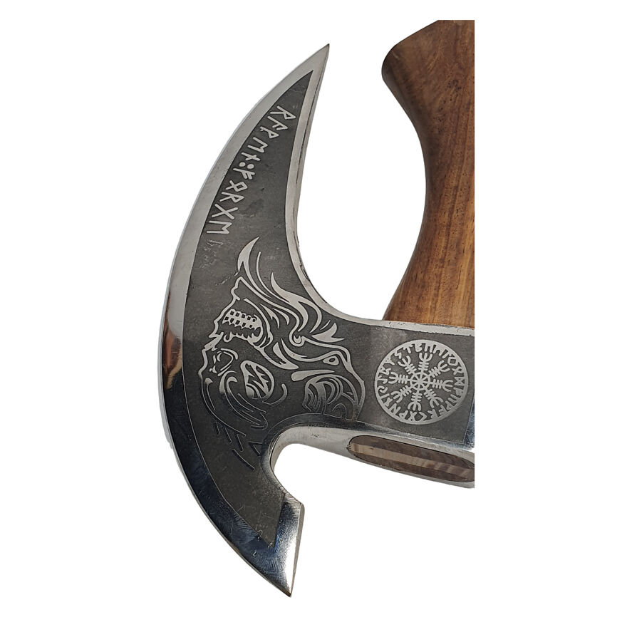 Handmade Carbon Steel Viking Pizza Cutter