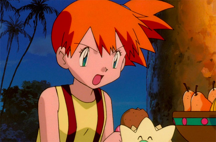 Misty Williams with her mouth open near the bowl of pears - 82