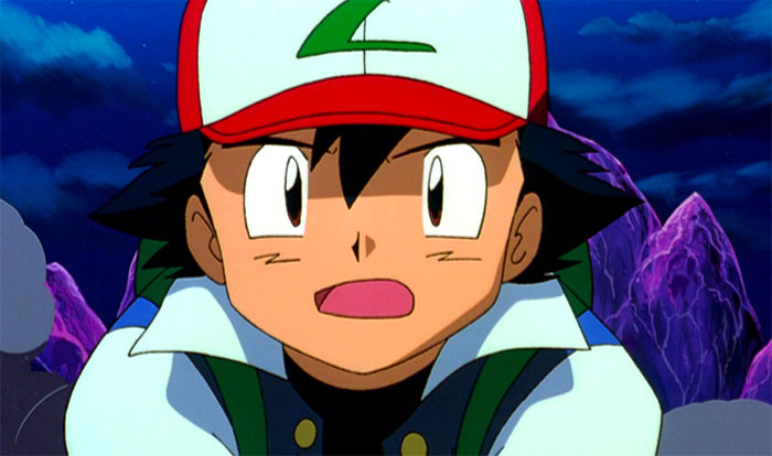 Ash Ketchum’s face with his mouth open - 86