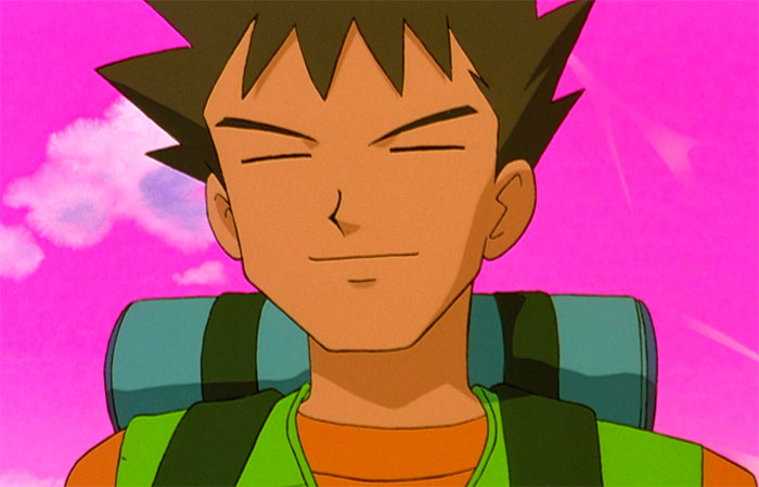 Brock Harrison's eyes are closed, and a vivid pink sky is in the background - 47