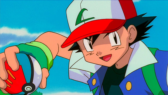 Ash Ketchum holds a poke ball in his right hand and is preparing to throw - 57