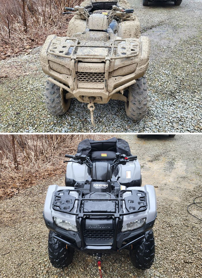 Always Fun To Power-Wash The ATV After A Long Ride