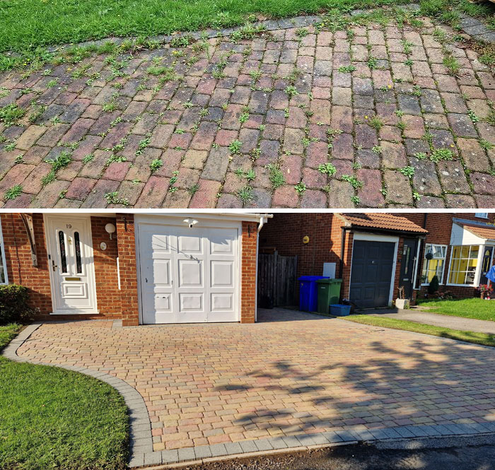 Finally Got Round To Cleaning My Brick Driveway