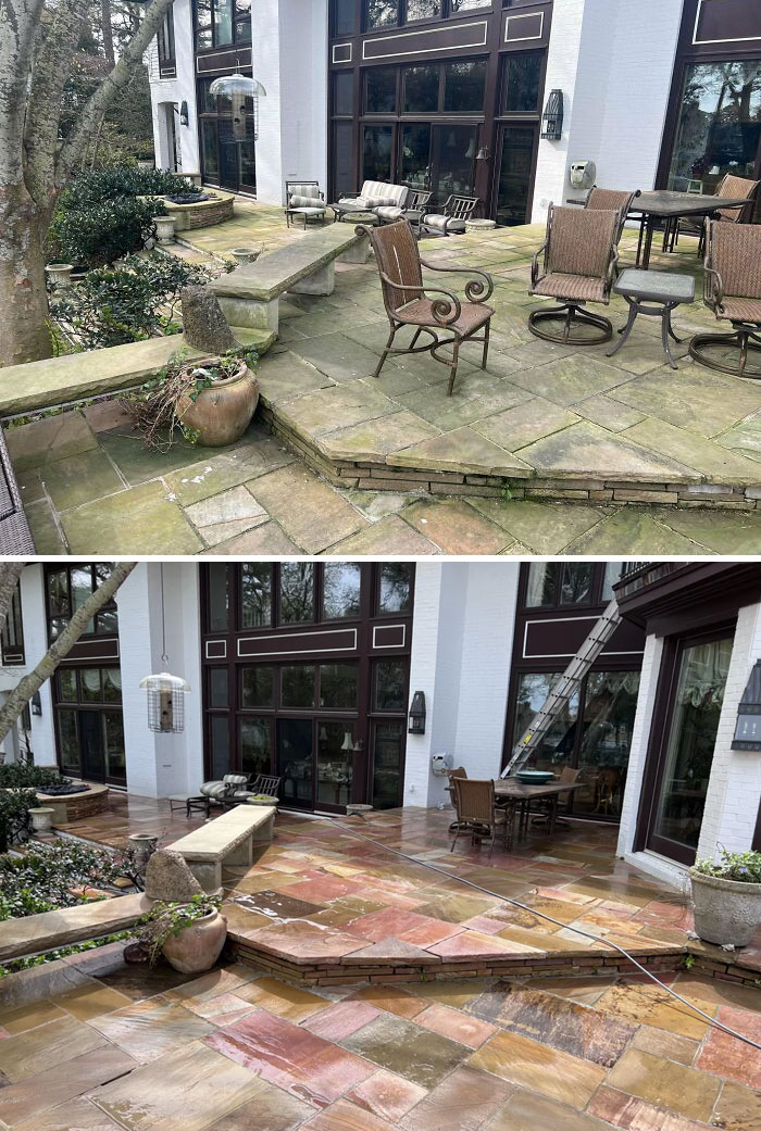 Limpieza sobre piedra