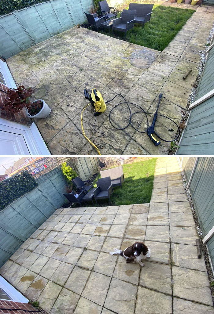 Power-Washed My Patio