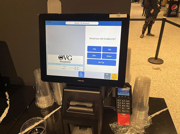"The 'Don't Have To Interact With A Human' Fee": Tipping Option At Self-Checkout Sparks Outrage