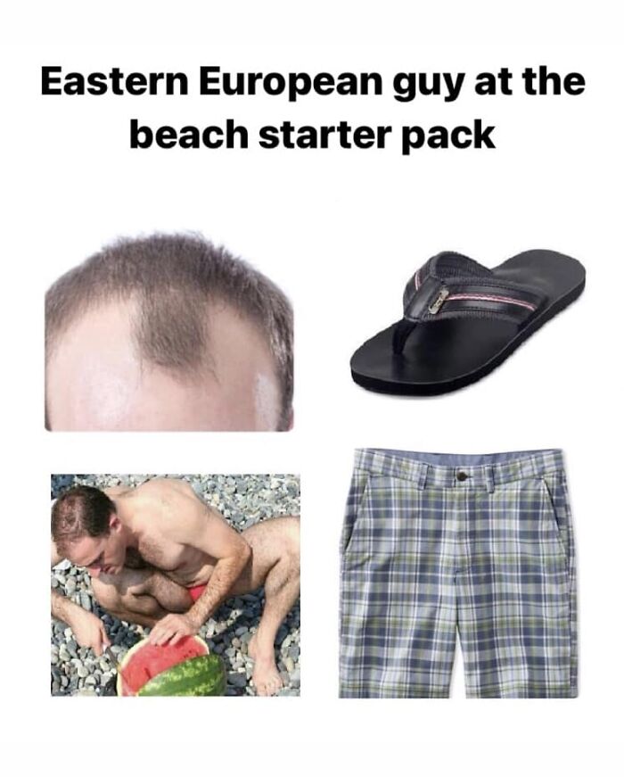 Squatting Slavs In Tracksuits