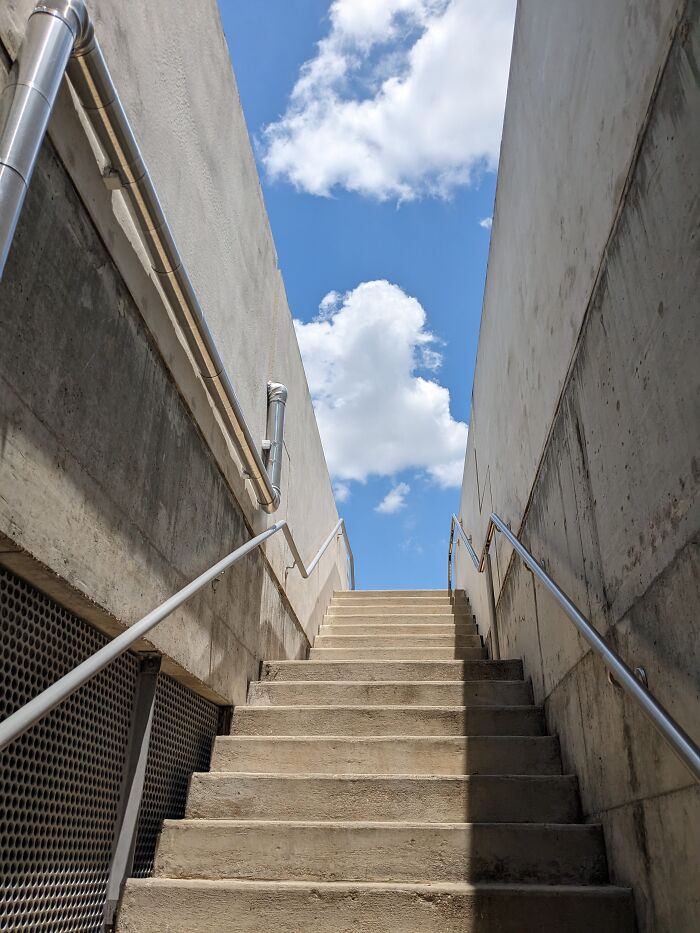 Leaving A Parking Garage, Houston, Texas