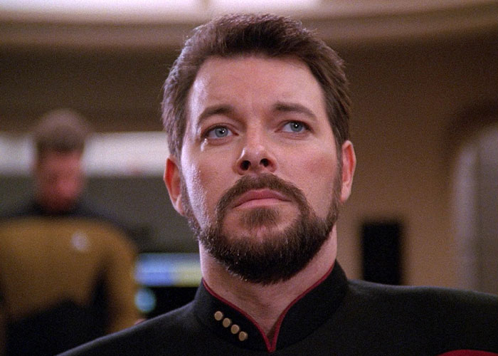 close-up of Captain Kirk