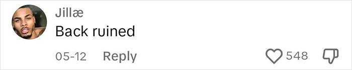 "Comment from user criticizing tattoo artist's viral back piece, receiving 548 likes.