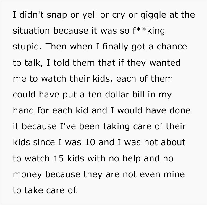 Teen Refuses To Babysit 16 Kids, Gets Woken Up With Ice-Cold Water On Her Face The Next Morning Teen Refuses To Babysit 16 Kids, Gets Woken Up With Ice-Cold Water On Her Face The Next Morning