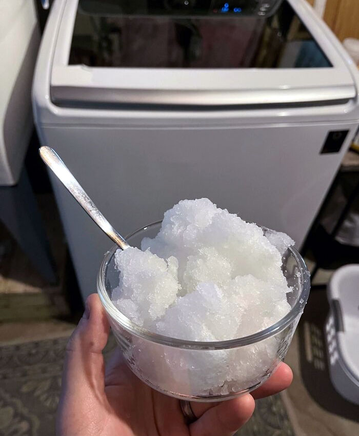 Hielo italiano prohibido (pañal que explotó al lavarlo)