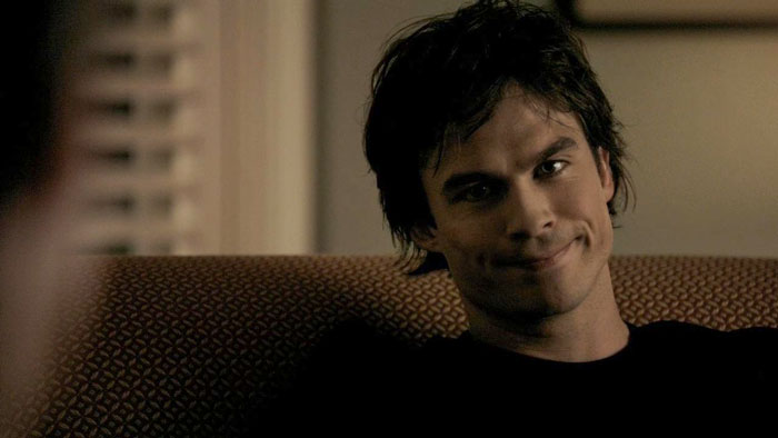 Damon smiling 