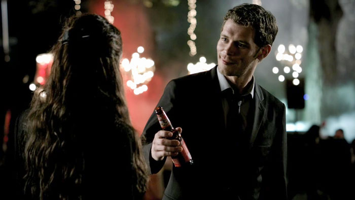 Klaus offering a beer