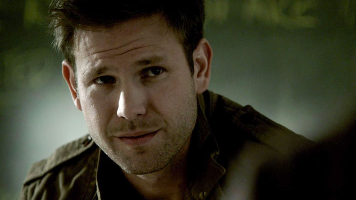 Alaric looks upset 