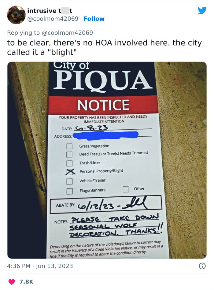 City Tries To Force This Woman To Take Down Her Epic Werewolf Statue, She Stands Her Ground With Technicalities And Now Folks Online Stand By Her City Tries To Force This Woman To Take Down Her Epic Werewolf Statue, She Stands Her Ground With Technicalities And Now Folks Online Stand By Her