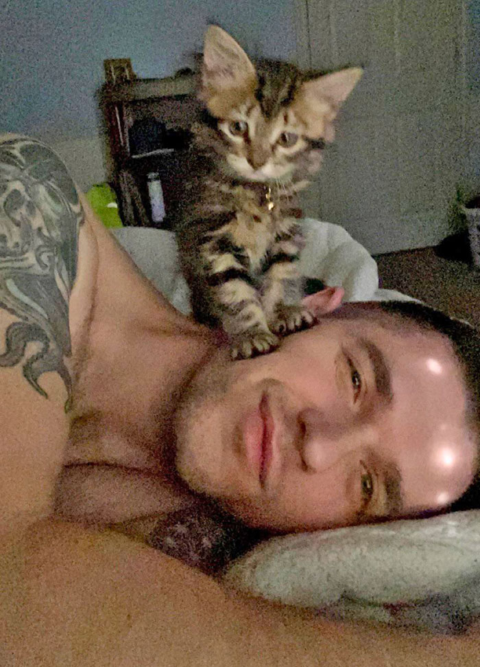 Tiny Fuzzbutt Climbs On Me All The Time