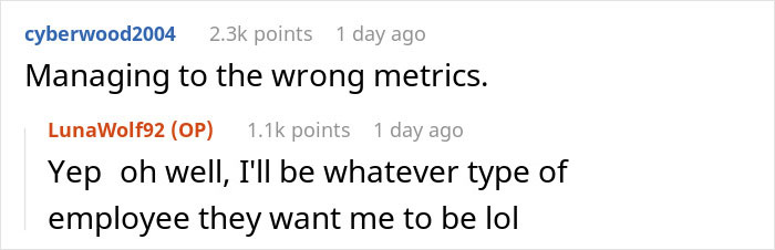 “I Got Reprimanded”: Worker Gets Called Out For Being Faster Than Others, So She Maliciously Complies With New Orders “I Got Reprimanded”: Worker Gets Called Out For Being Faster Than Others, So She Maliciously Complies With New Orders