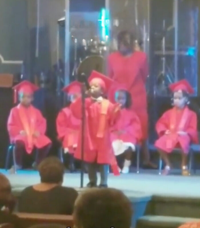 Unforgettable Pre-School Graduation Speech Sends The Crowd Into An Uproar