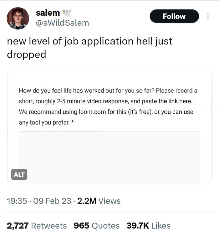 "Record A Video Of Yourself", But Somehow, Even Worse!