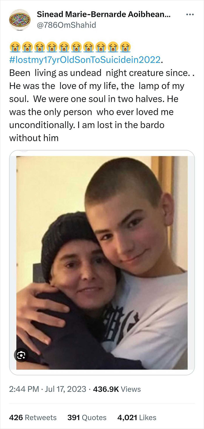 Sin&eacute;ad O&rsquo;Connor&rsquo;s Anguished Final Tweets Emerges Days Before Her Passing