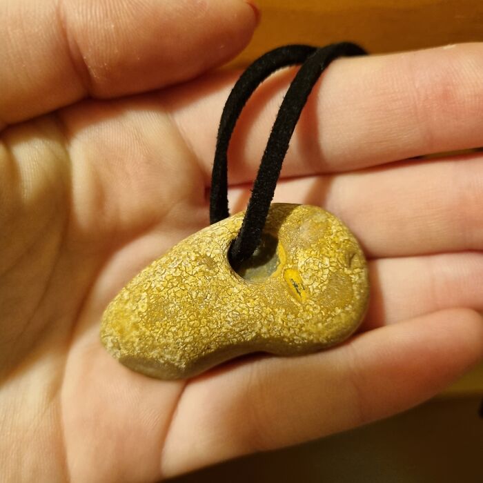 A Stone With A Natural Hole Through It That I Found At The Beach