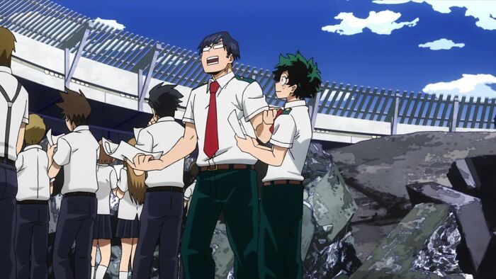 Tenya Iida shouting from My Hero Academia