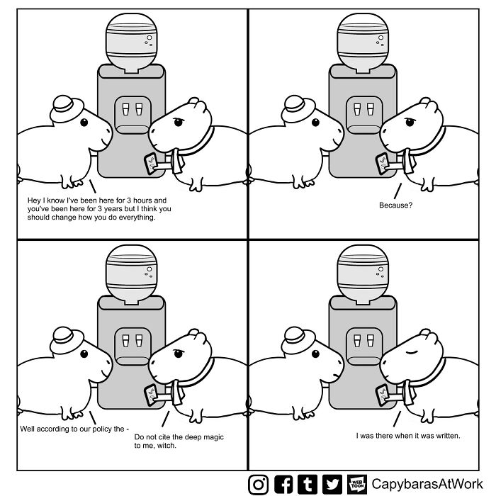 A Funny Comic About Capybaras In A Toxic Work Environment