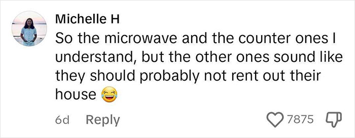 Screenshot of a social media comment discussing strict Airbnb rules posted by a woman that went viral with millions of views.