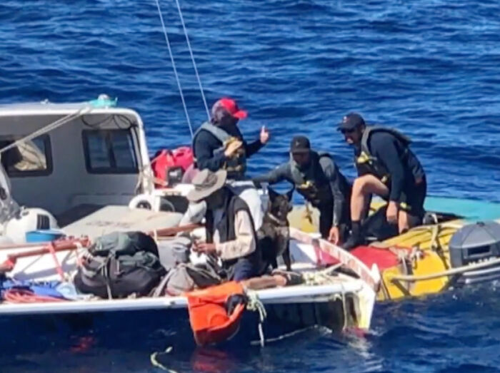 Man And Dog Rescued From The Ocean After 2 Months Man And Dog Rescued From The Ocean After 2 Months