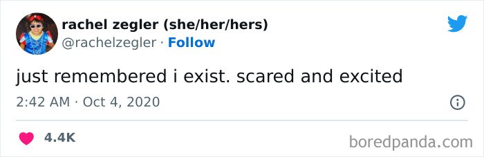 i just remembered i exist. scared and excited meme