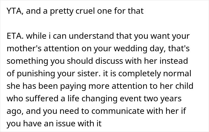 &ldquo;AITA For Uninviting My Mom From My Wedding?&rdquo;: Bride Doesn&rsquo;t Want Her Disabled Sister At Her Wedding, Causing Massive Rift In Family